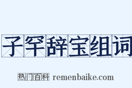 子罕辞宝组词是什么意思的图片